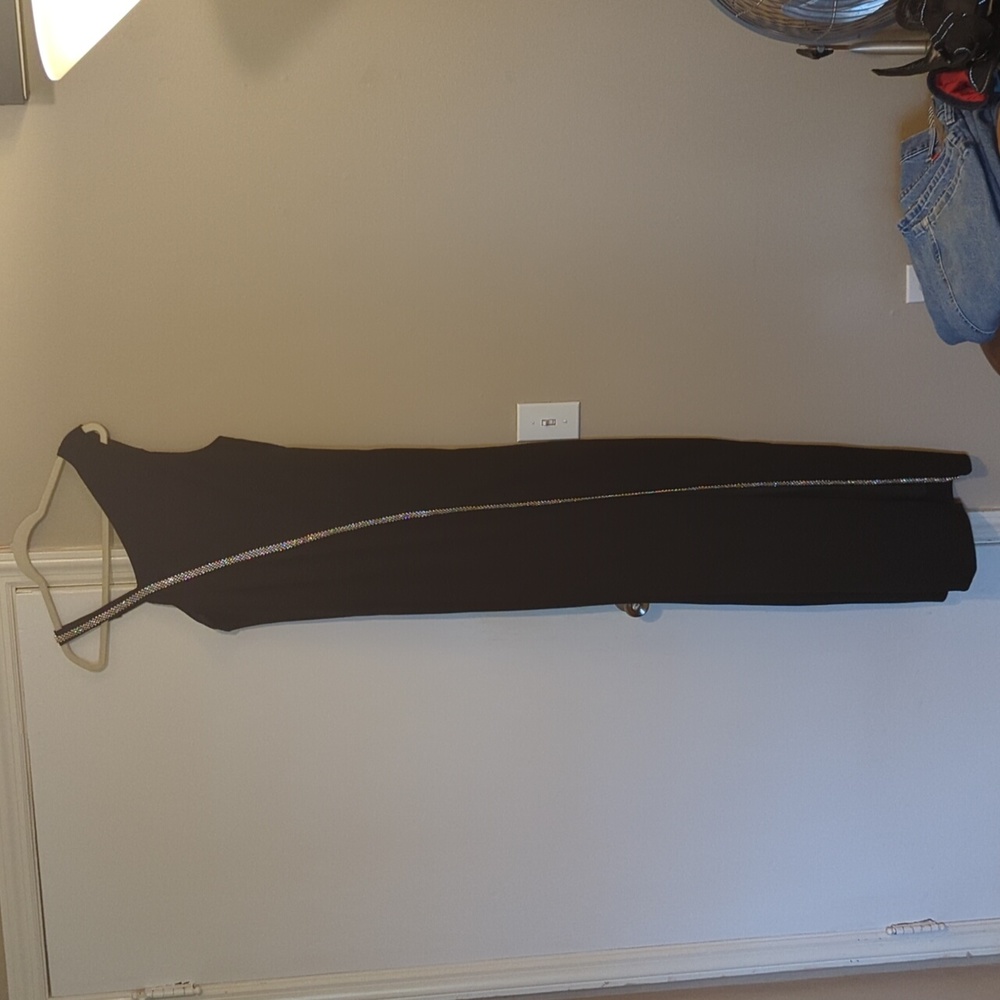 Torrid Size 12 Black Formal Maxi dress with rhinestones
